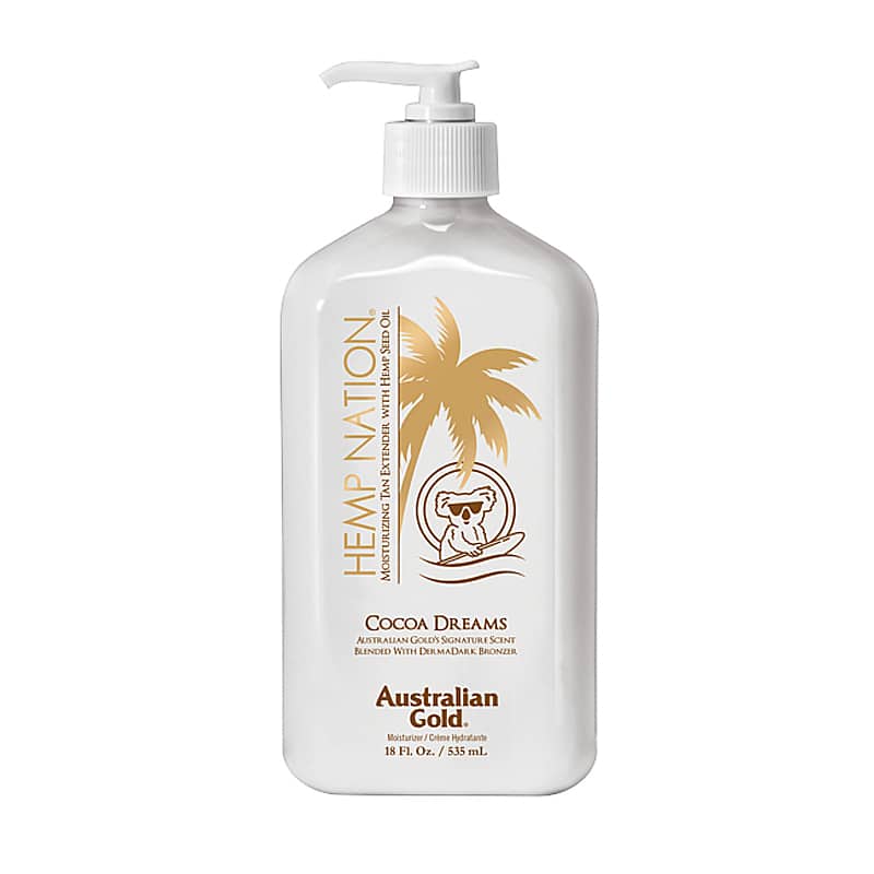 Australain Gold Hamppu Nation kaakao unelmat 535ml Hamppu Nation® Tan Extender kosteusvoide - Australian Gold - Kuva 1